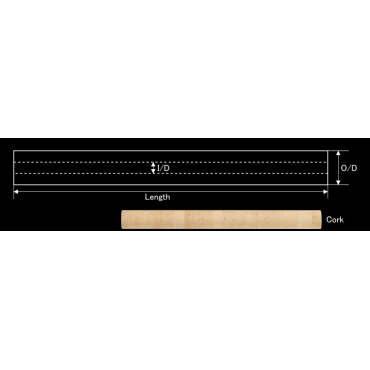 SRG30-40C17 400mmコルクストレートグリップ